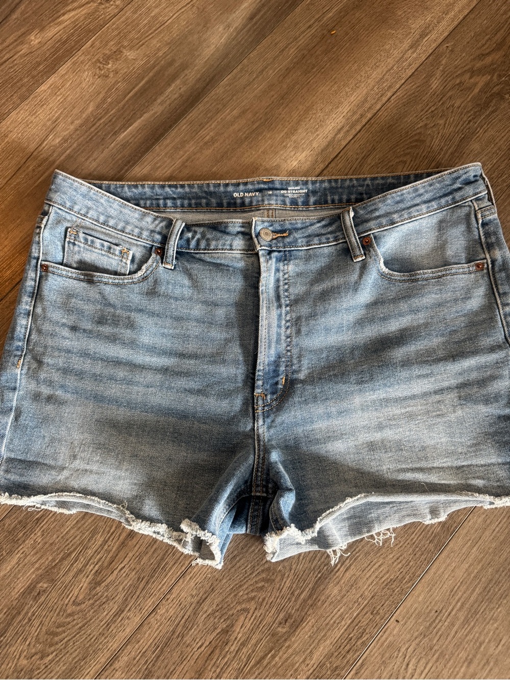 Old Navy OG Straight High Rise Cut Off Denim Shorts 18